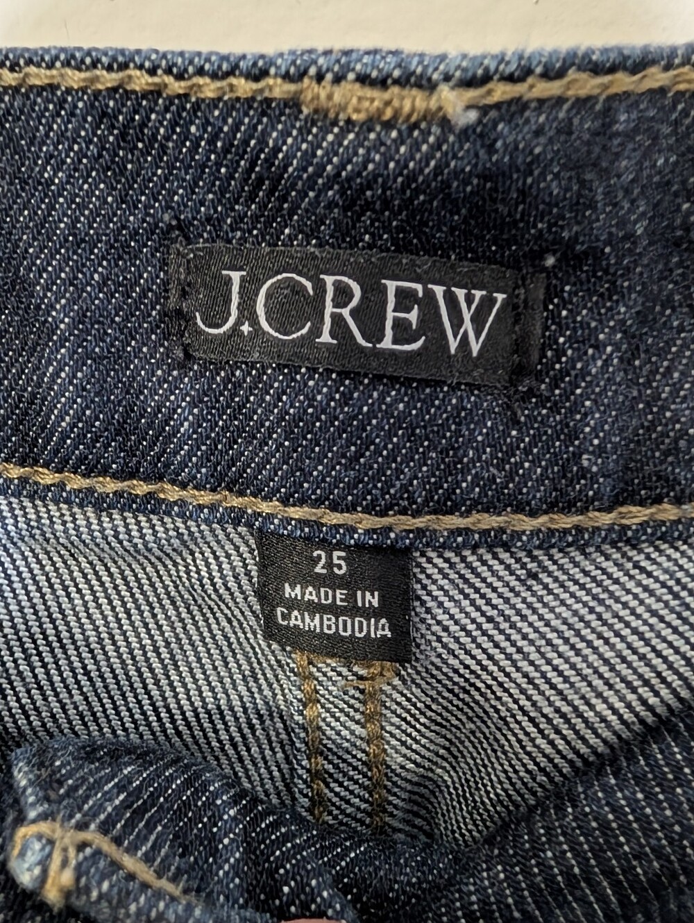 J.Crew High Rise Kickout Jeans 25 Dark Wash Sailor Patch Pocket Stretch Denim - Picture 5 of 7